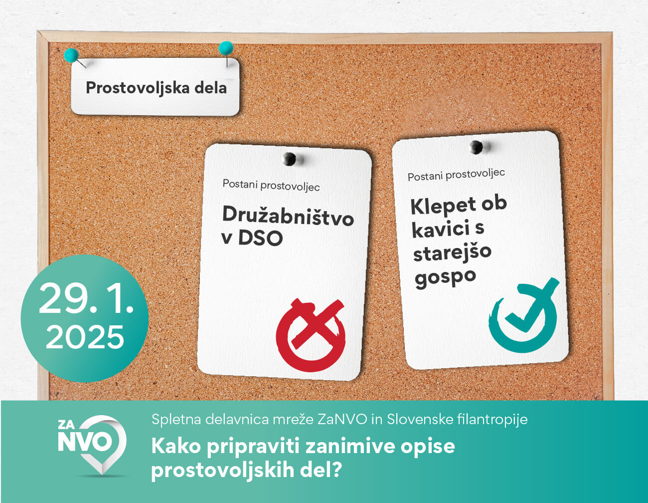 Kako pripraviti zanimive opise prostovoljskih del?