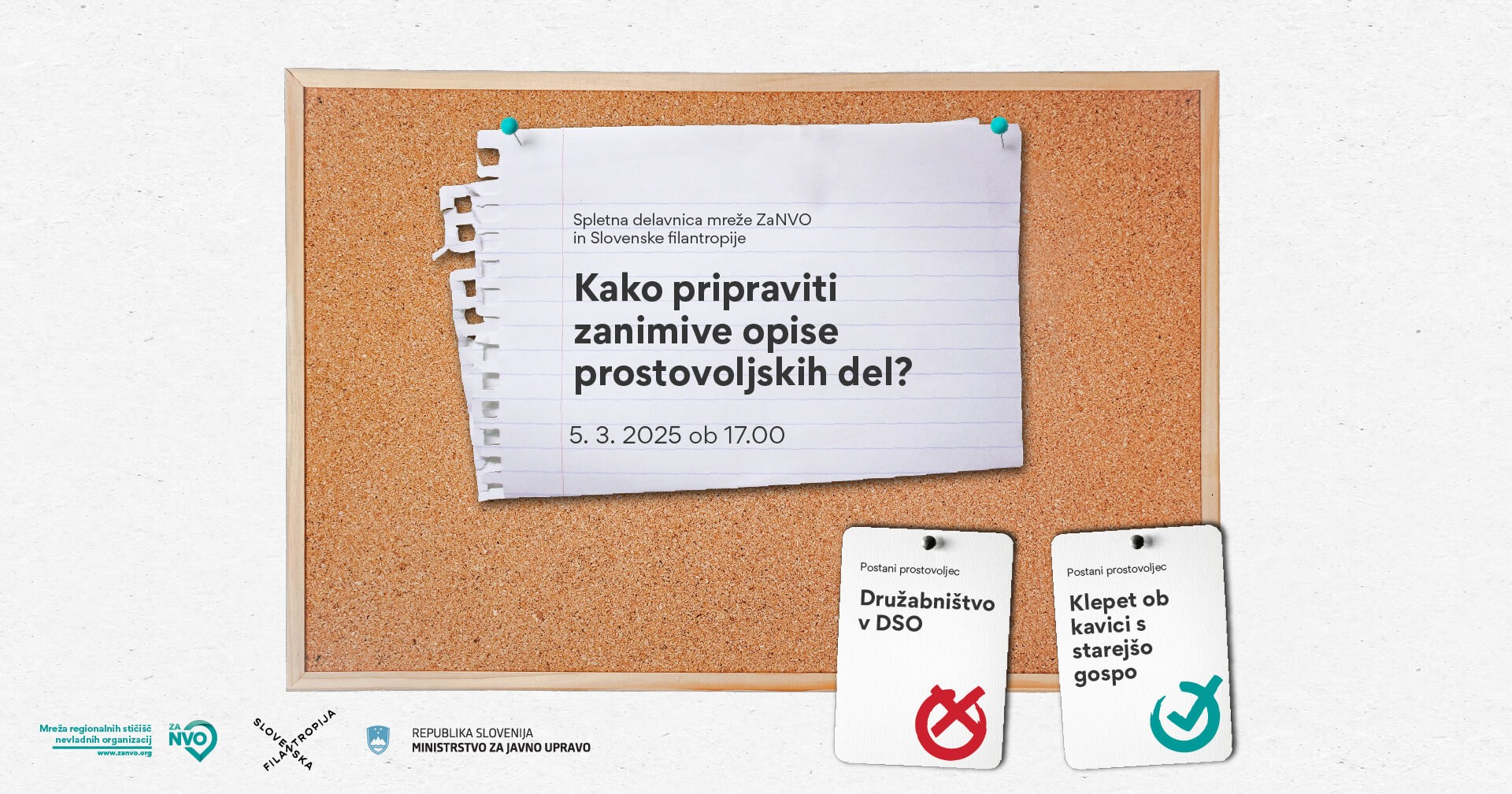 Kako pripraviti zanimive opise prostovoljskih del?