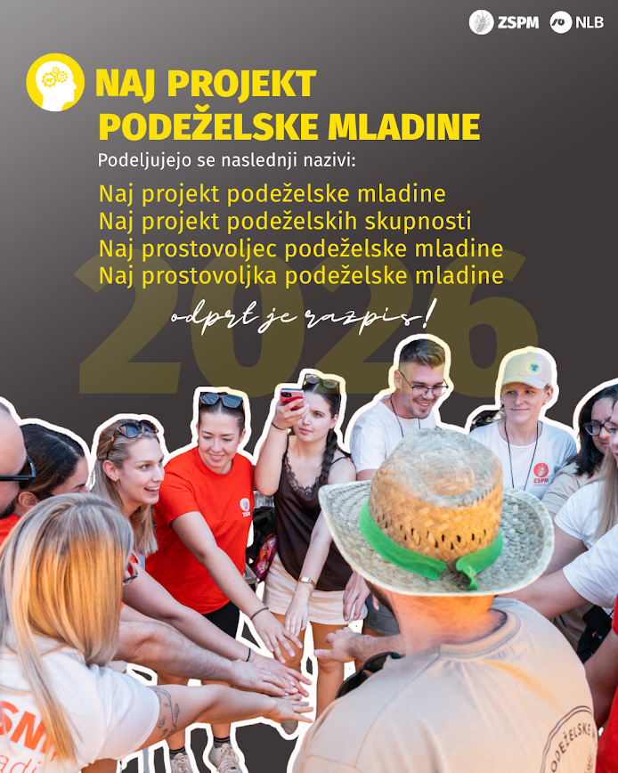 Odprte so prijave na izbor Naj projekt podeželske mladine