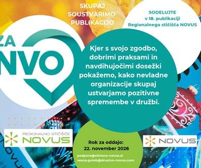 Povabilo k sodelovanju v 18. publikaciji Regionalnega stičišča NOVUS
