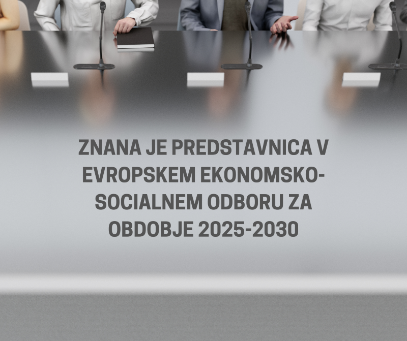 Znana je predstavnica v Evropskem ekonomsko-socialnem odboru za obdobje 2025-2030