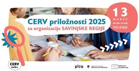 CERV priložnosti 2025 za organizacije Savinjske regije 