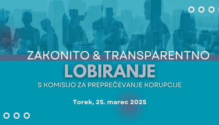 Zakonito in transparentno lobiranje