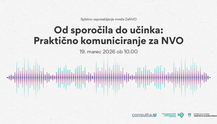 Od sporočila do učinka: Praktično komuniciranje za NVO